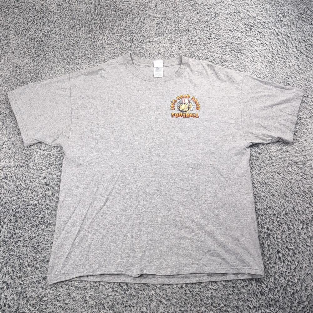 Vintage Joes Crab Shack Shirt Adult Extra Large Gray Double Sided Beach Football